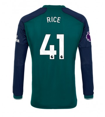 Arsenal Declan Rice #41 Replica Third Stadium Shirt 2023-24 Long Sleeve